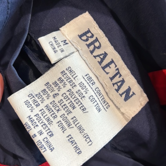 Braetan - vintage plaid, duck down puffer, M - Picture 9 of 14